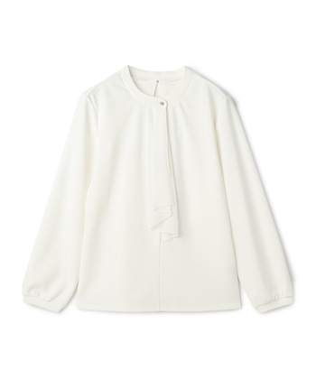 CROSS FUNCTION 《抗菌防臭・通気性》正解 シフォンフリルカットソーブラウス【CF/クロスファンクション】_variationthumb_1