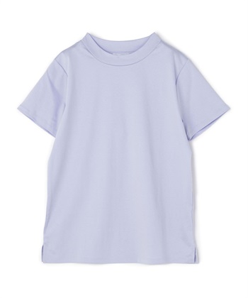《シワになりにくい・なめらか》正解ハイネックTシャツ【CF/クロスファンクション】(ラベンダー-M)