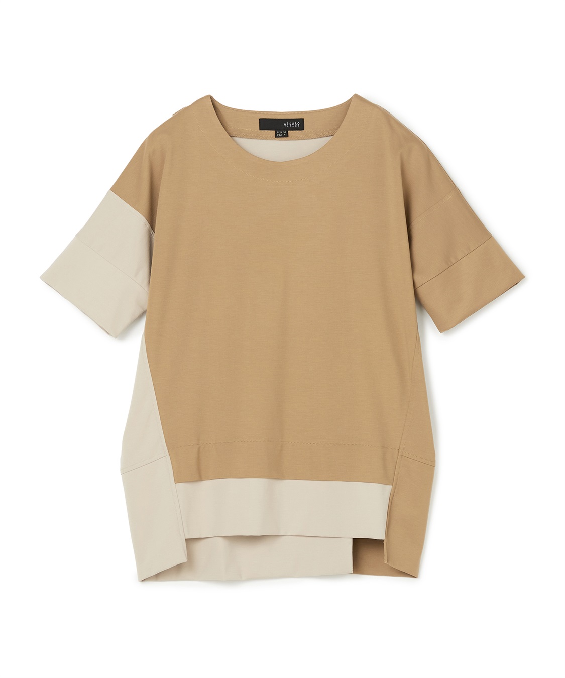 ATSURO TAYAMA 配色半袖ポンチプルオーバー_variation_2