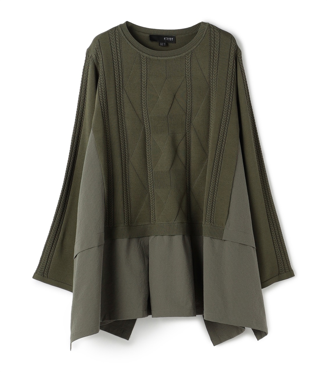 ATSURO TAYAMA リブ切り替えニットプルオーバー_variation_3