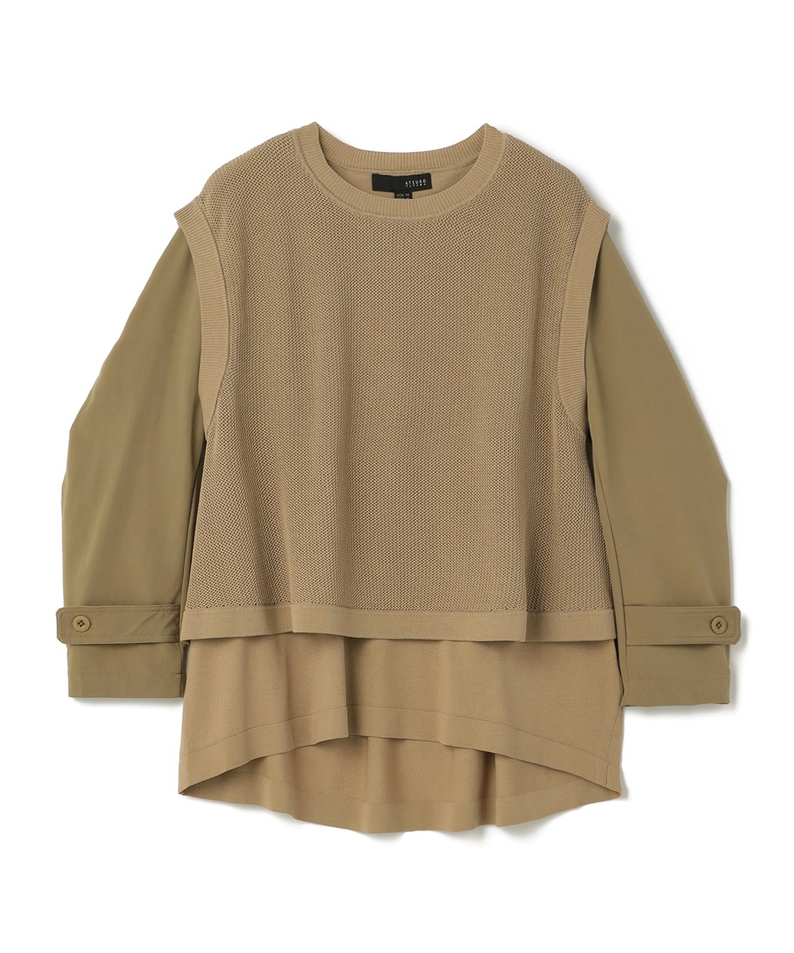 ATSURO TAYAMA 異素材ミックスレイヤードトップス_variation_2