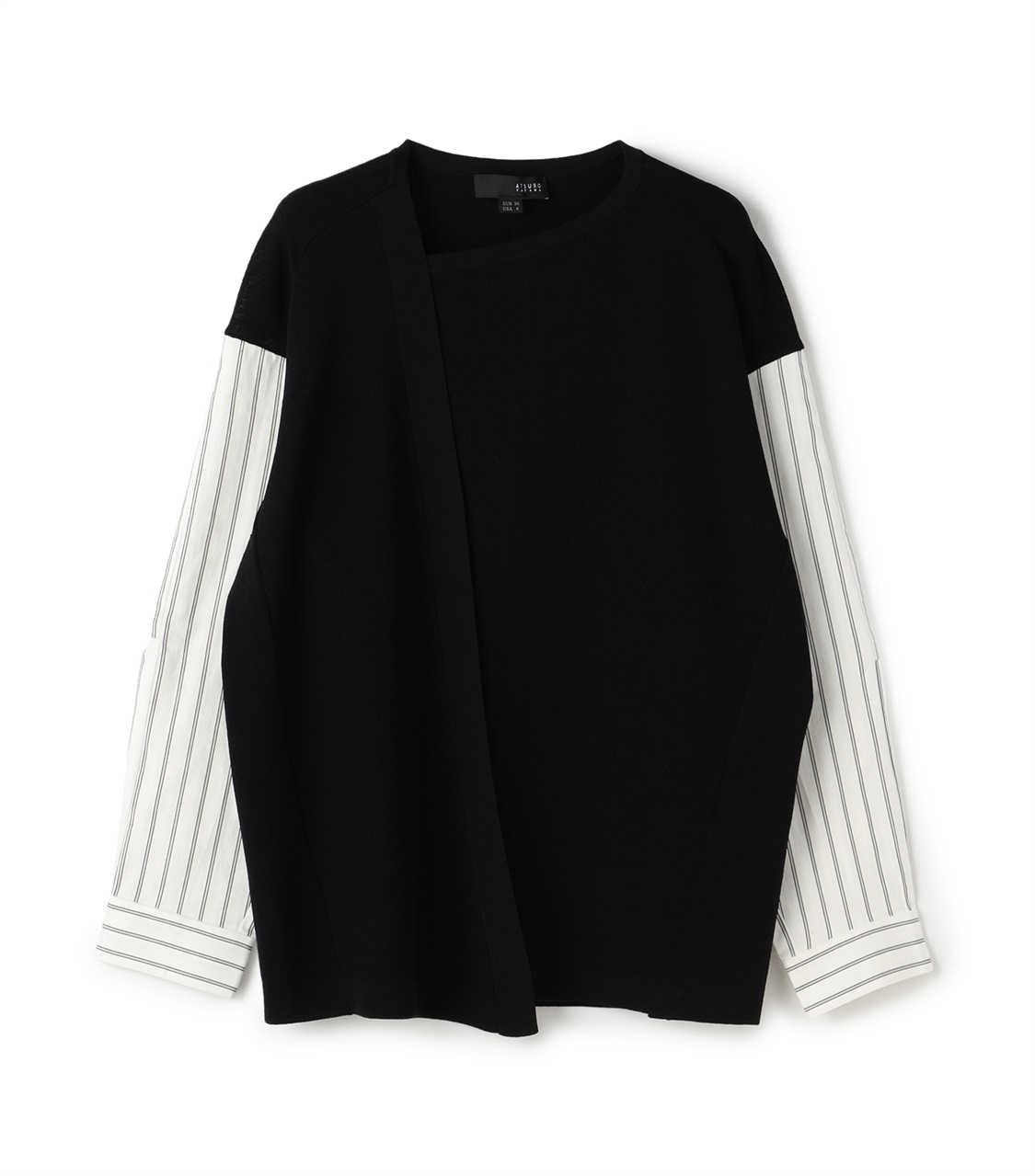 ATSURO TAYAMA レース袖切り替えニットプルオーバー_variation_1