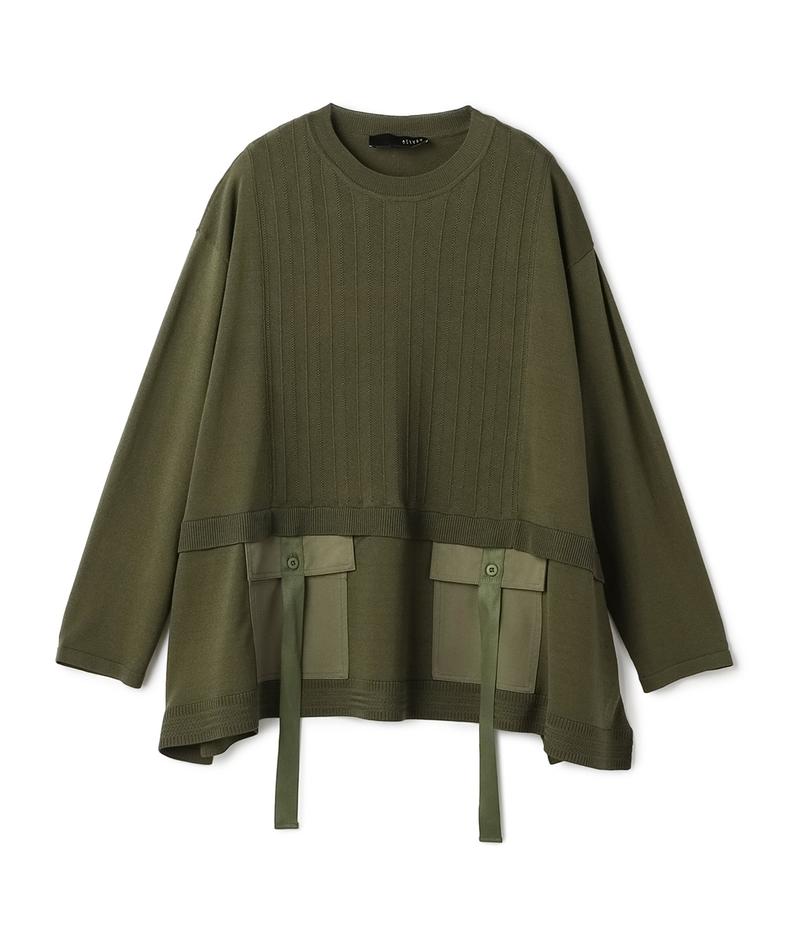 ATSURO TAYAMA ヘリンボーン柄ニットプルオーバー_variation_3