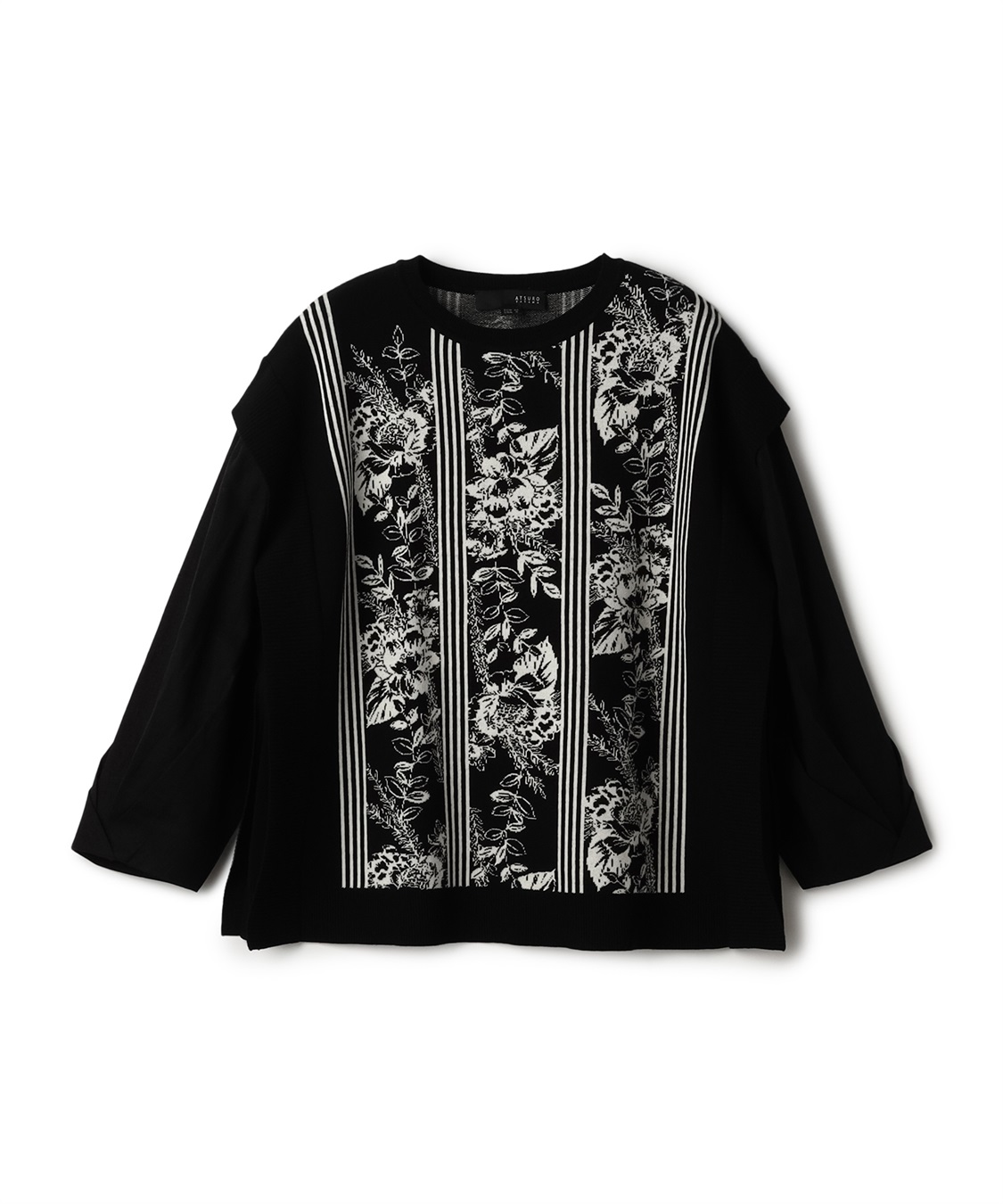 ATSURO TAYAMA フラワー×ストライプニットプルオーバー_variation_2