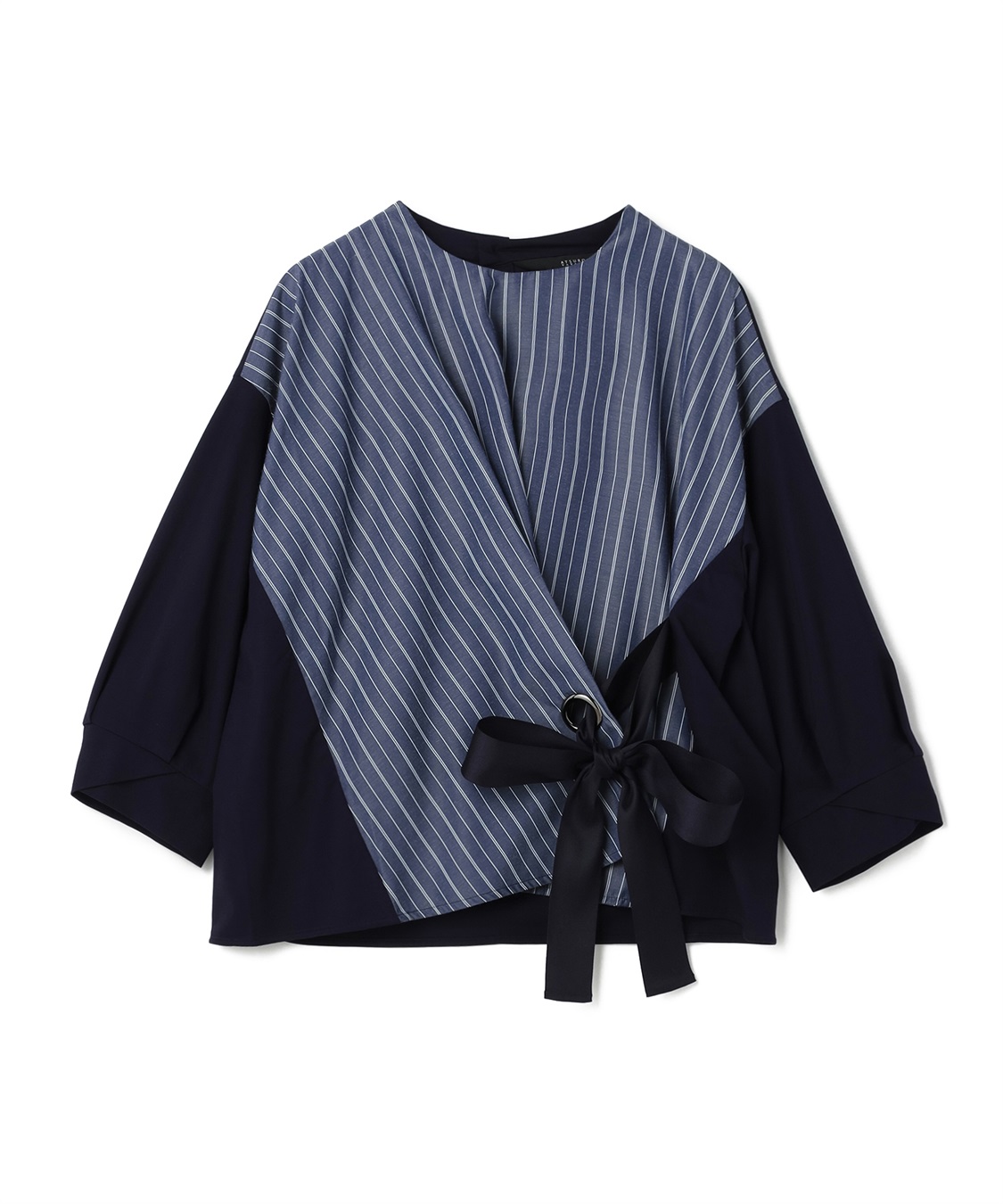 ATSURO TAYAMA プリント切替え裏起毛トップス_variation_2