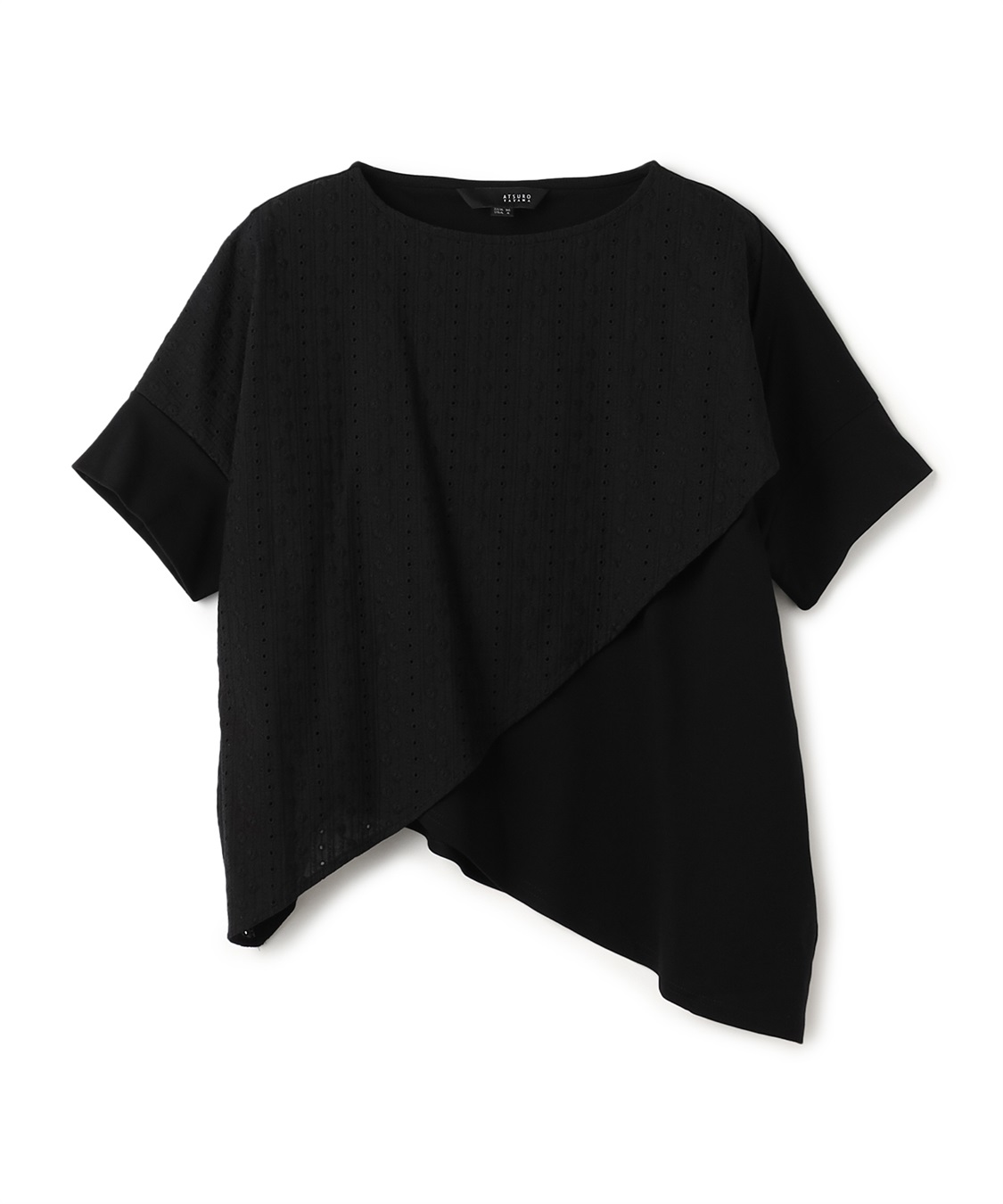 ATSURO TAYAMA 異素材切り替え変形シルエットプルオーバー_variation_1