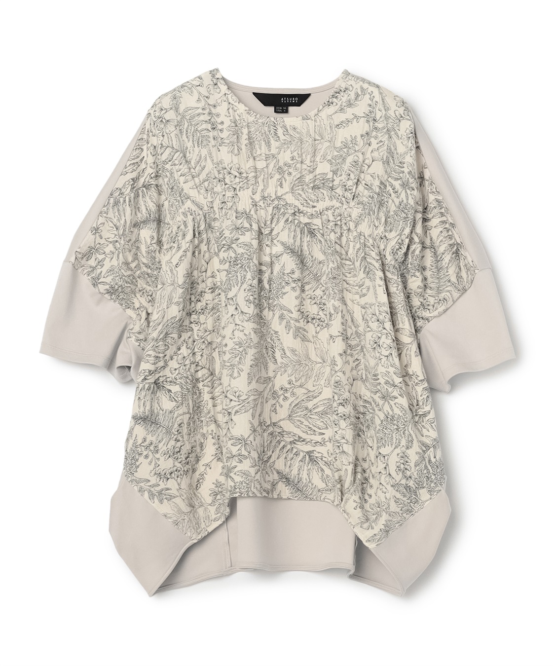 ATSURO TAYAMA フロントシャーリングコットンブラウス_main