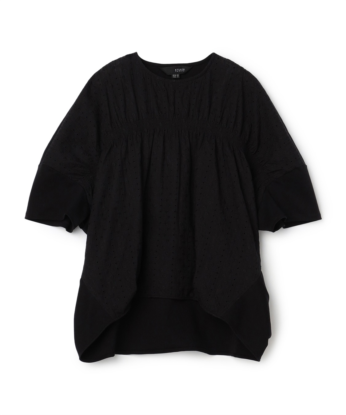 ATSURO TAYAMA フロントシャーリングコットンブラウス_variation_2