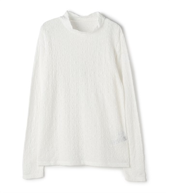 ジャカードニットプルオーバー(ホワイト-36)