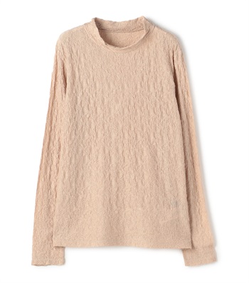 ジャカードニットプルオーバー(ピンク-36)