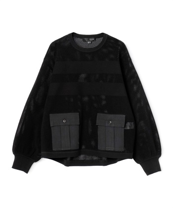 ATSURO TAYAMA ポケット付きメッシュプルオーバー_variationthumb_1