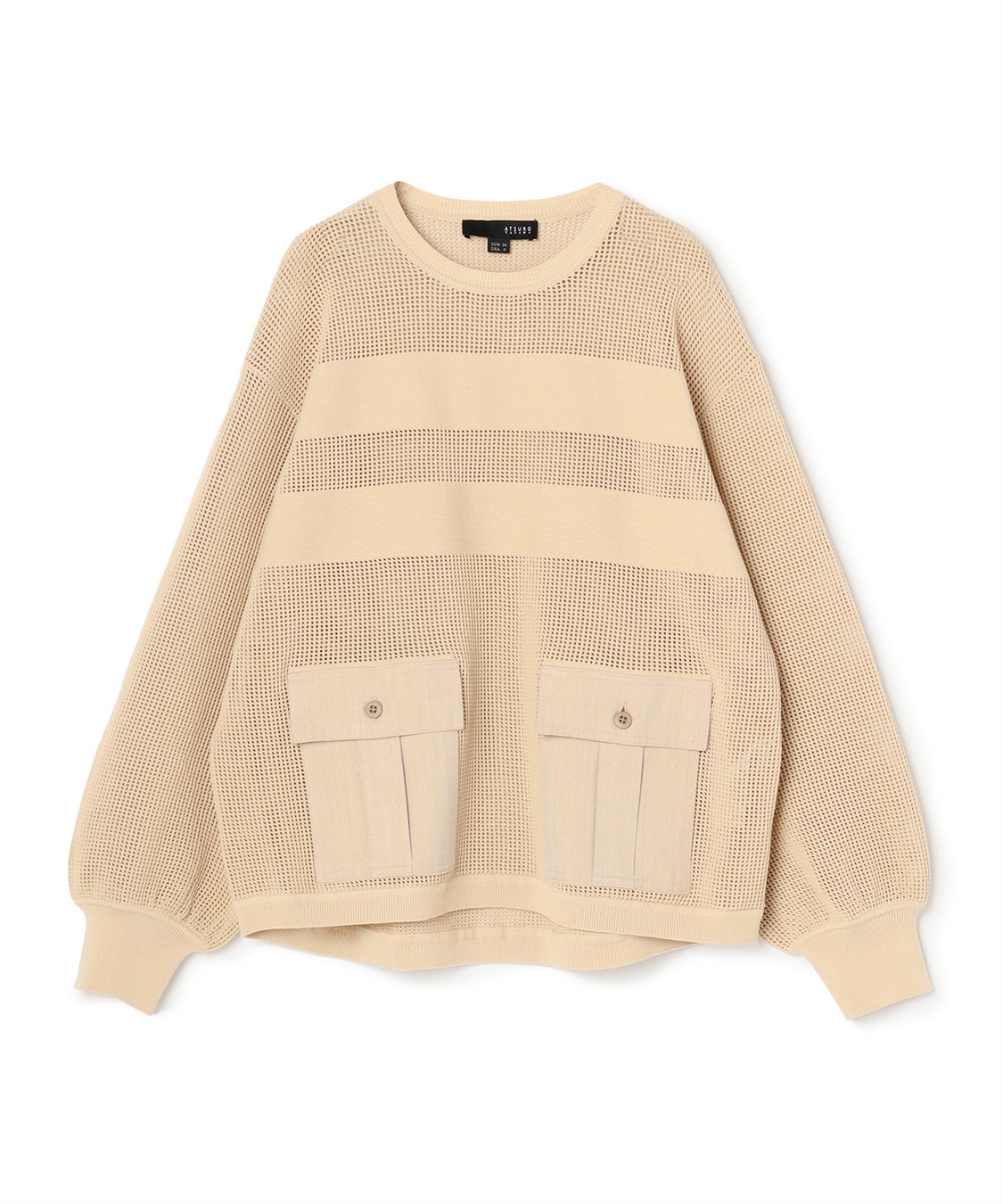 ATSURO TAYAMA ポケット付きメッシュプルオーバー_variation_2