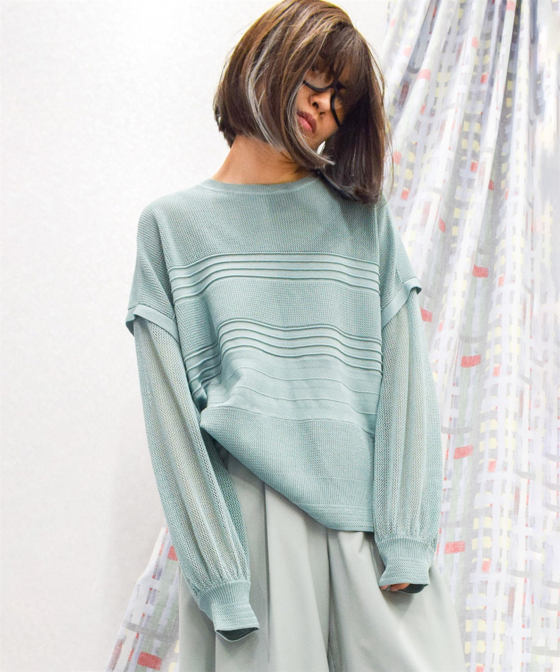 ATSURO TAYAMA ボーダー柄ニット_main