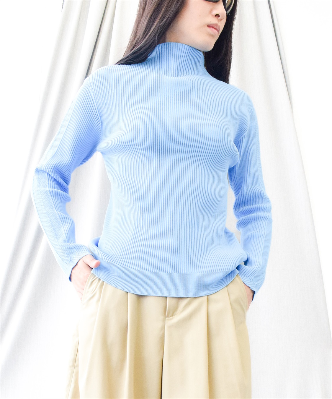 ATSURO TAYAMA ストレッチヤーンボトルネックニット_main