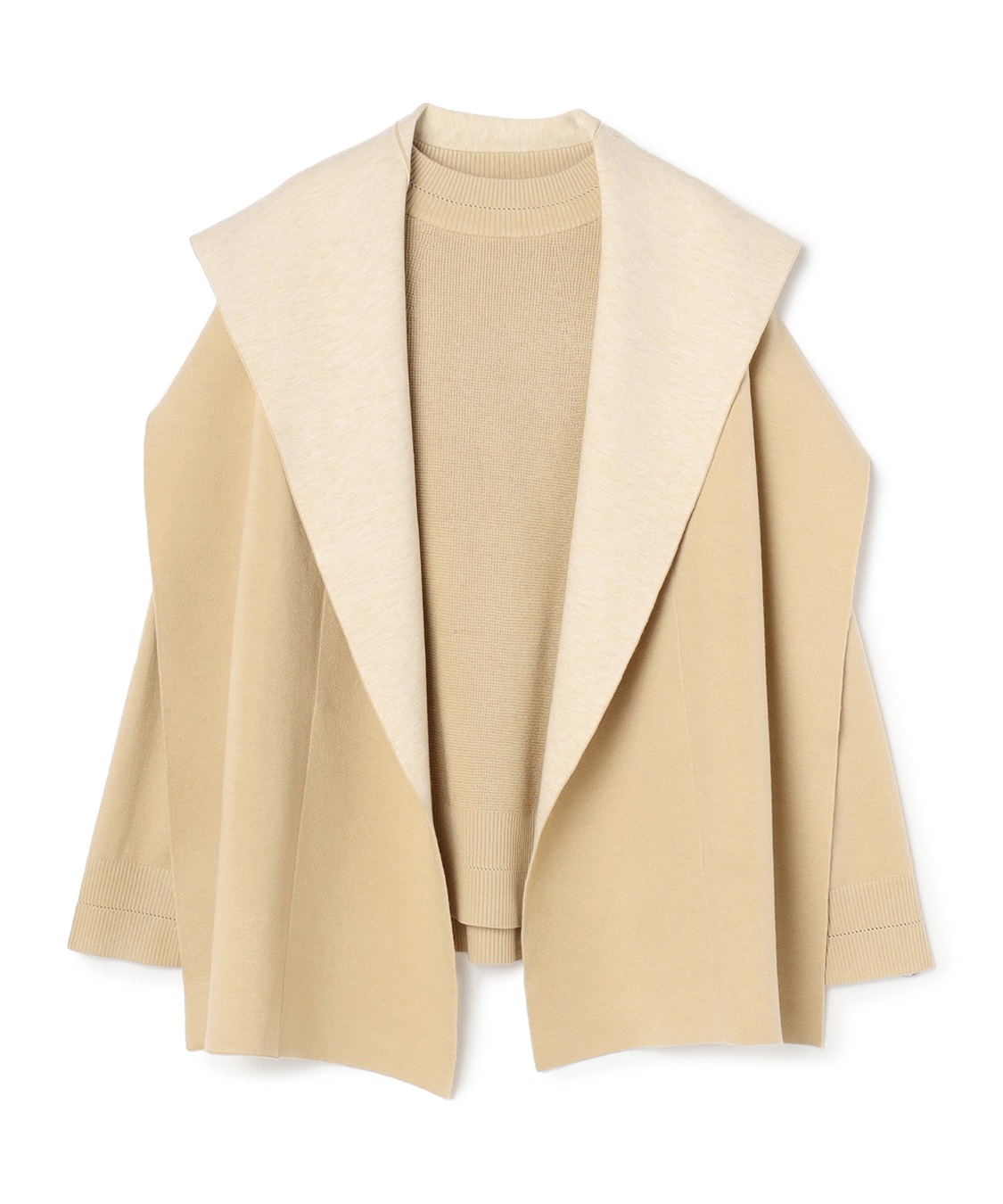 ATSURO TAYAMA 配色ストール付きニット_variation_2