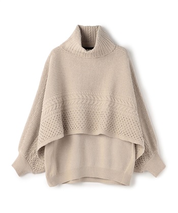 アンサンブルニット(ベージュ-36)