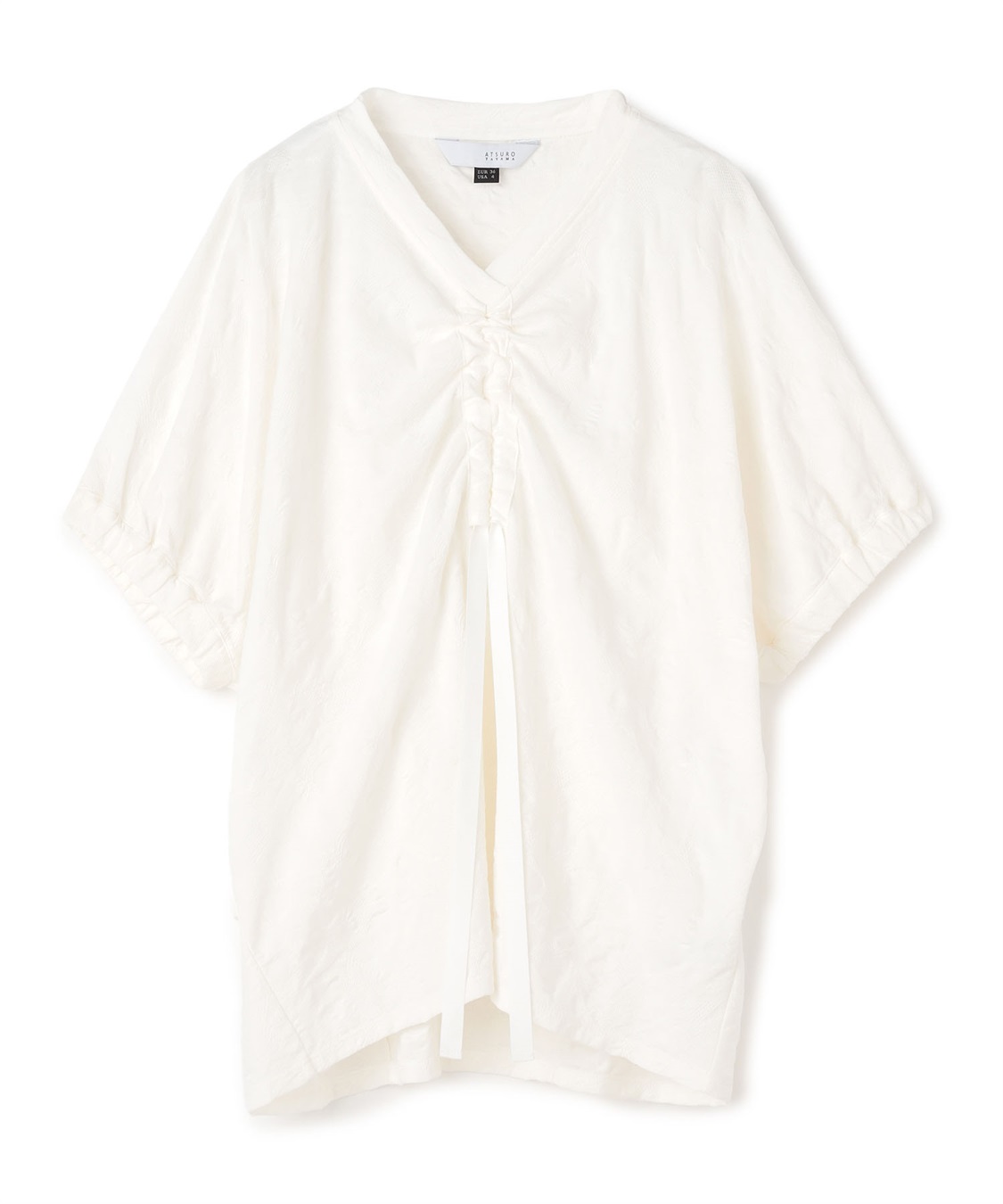 ATSURO TAYAMA ドロストコード付きジャカードカットソー_variation_1