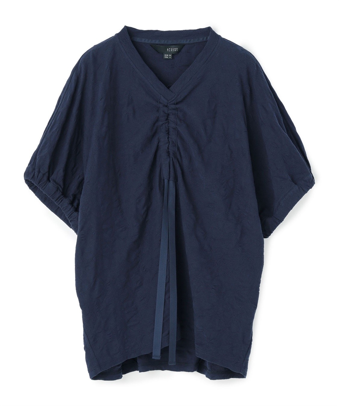 ATSURO TAYAMA ドロストコード付きジャカードカットソー_variation_2