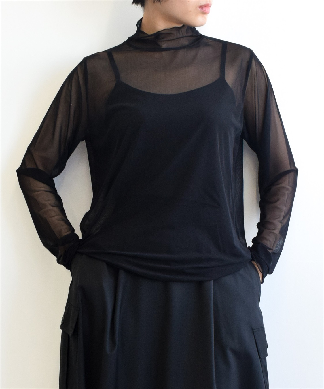 ATSURO TAYAMA シアーハイネックカットソー_main