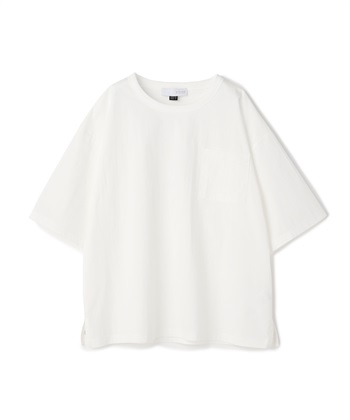 クルーネックワイドスリーブTシャツ(ホワイト-36)