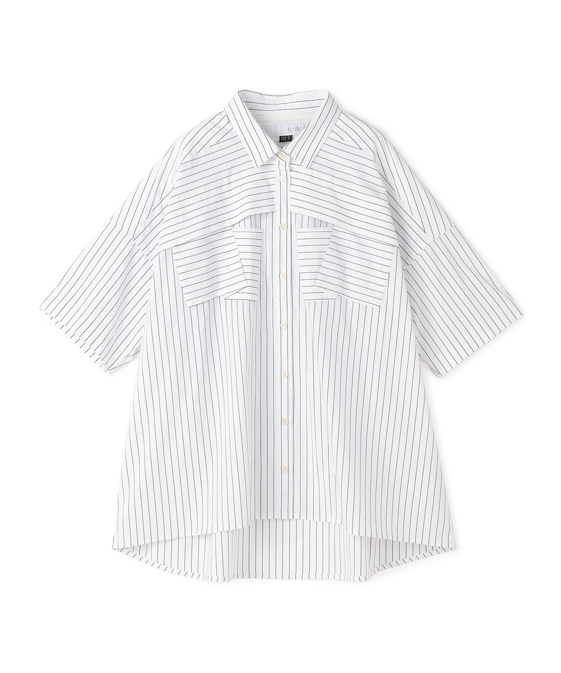 ATSURO TAYAMA ブロードストライプ柄シャツ_variation_1