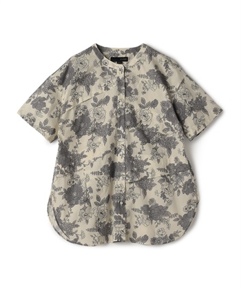 ATSURO TAYAMA フラワープリント柄コットン半袖シャツ_variationthumb_1