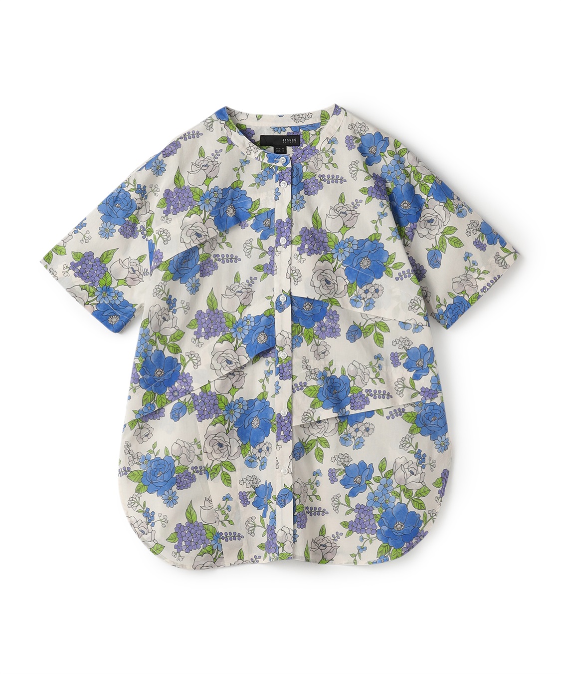 ATSURO TAYAMA フラワープリント柄コットン半袖シャツ_variation_2