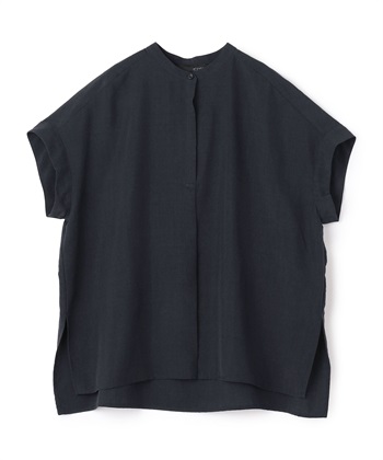 ATSURO TAYAMA バックタック半袖ブッチャーブラウス_variationthumb_3