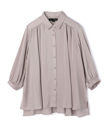 ギャザーブラウス(ベージュ-36)