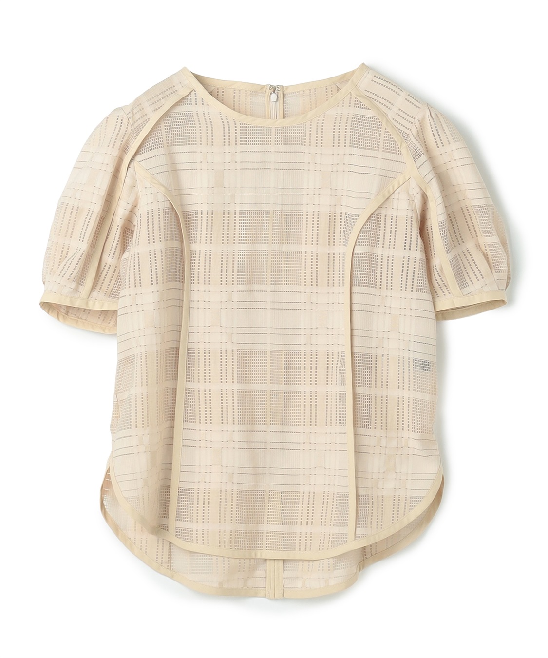 ATSURO TAYAMA シースルーチェックブラウス_variation_2