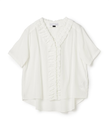 ATSURO TAYAMA Vネックフリルブラウス_variationthumb_1