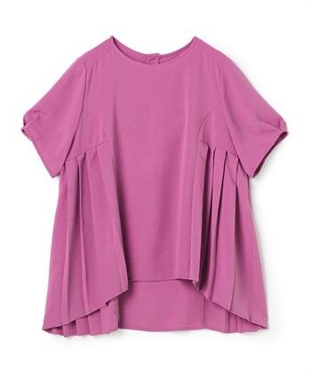 ATSURO TAYAMA プリーツ入りジョーゼットブラウス_variationthumb_3