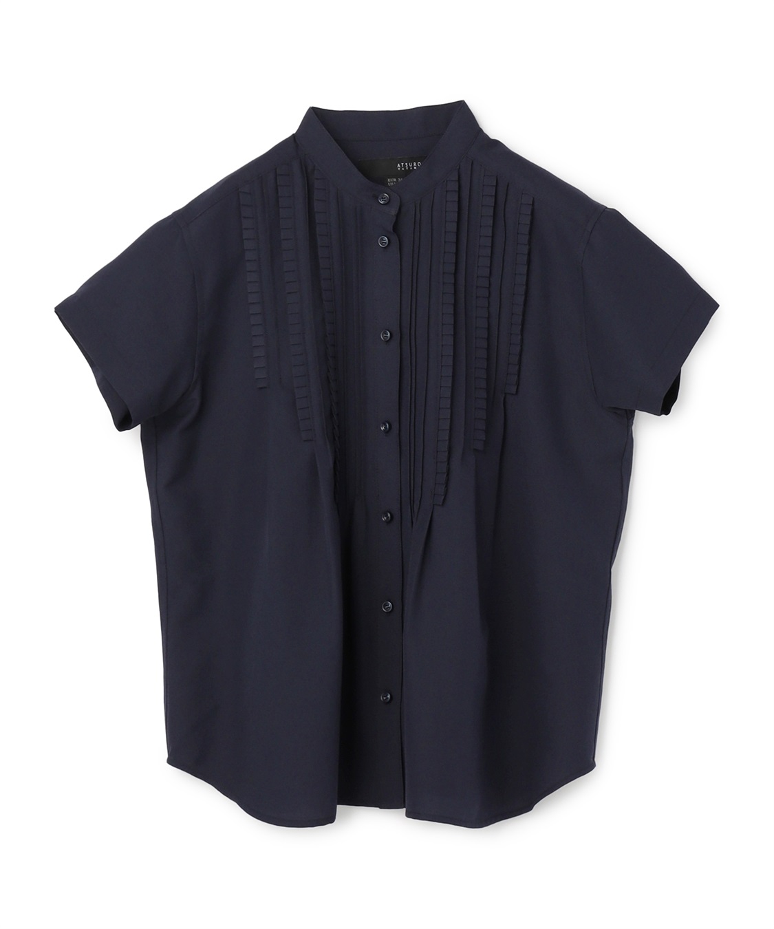 ATSURO TAYAMA タックリボンフリル付き半袖シャツ_variation_3