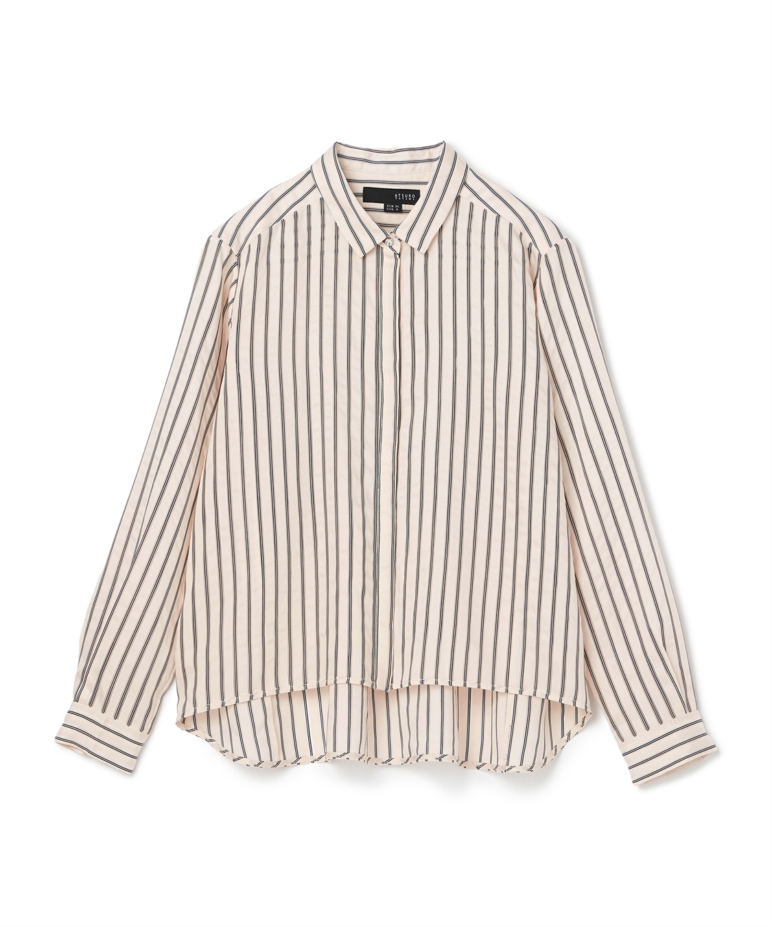 ATSURO TAYAMA シアーストライプロングスリーブシャツ_variation_1
