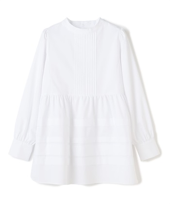 ティアード切り替えブラウス(ホワイト-36)