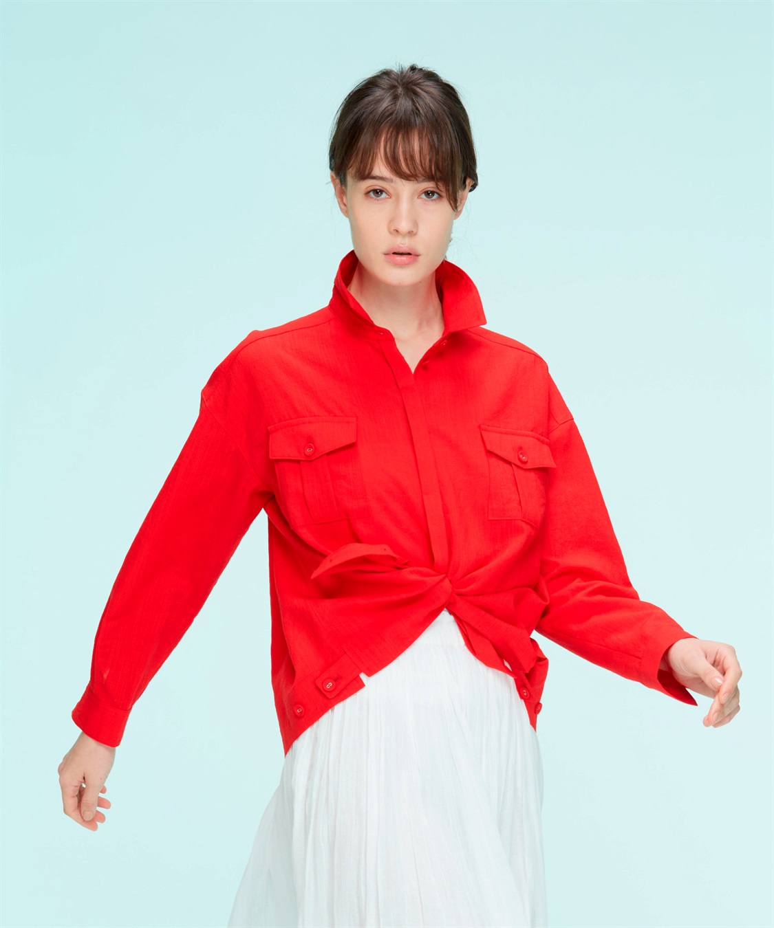 ATSURO TAYAMA 麻調スラブブラウス_main