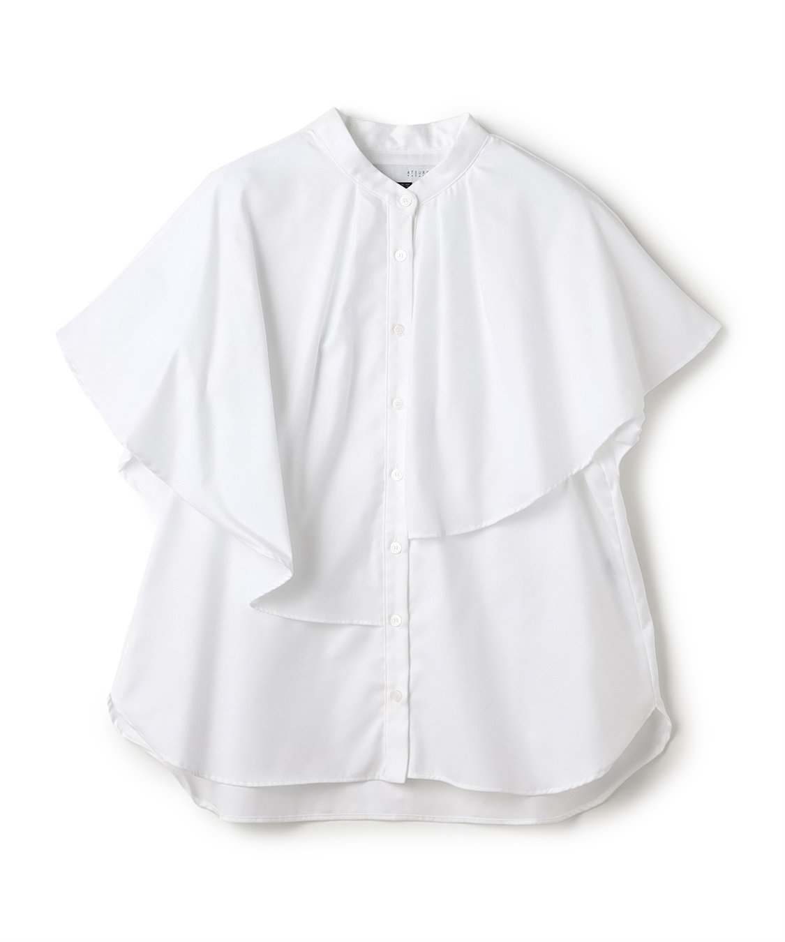 アシンメトリーケープカラーブラウス ATSURO TAYAMA｜クロス