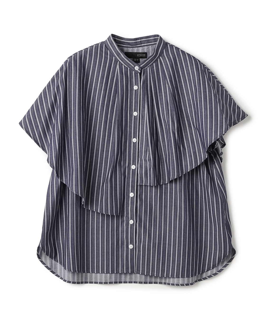 アシンメトリーケープカラーブラウス ATSURO TAYAMA｜クロス