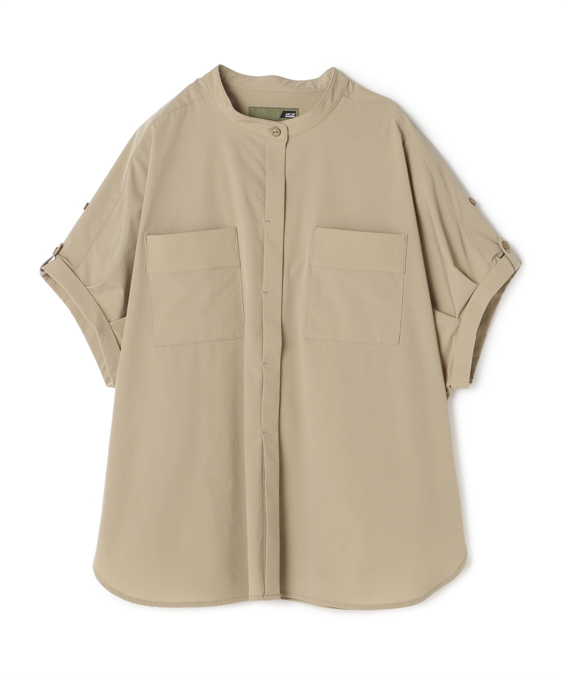 ATSURO TAYAMA 接触冷感ノーカラーシャツ_variation_2