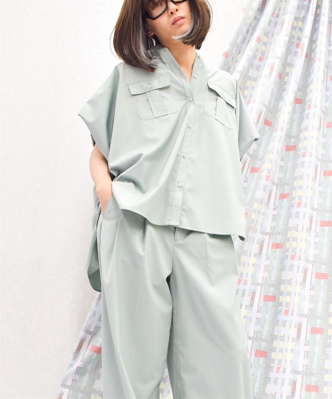 ATSURO TAYAMA フラップポケットオーバーブラウス_main