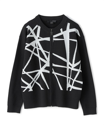 ATSURO TAYAMA ジャカードジップアップカーディガン_variationthumb_2