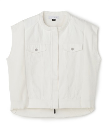 ATSURO TAYAMA 異素材コンビデニムベスト_variationthumb_1