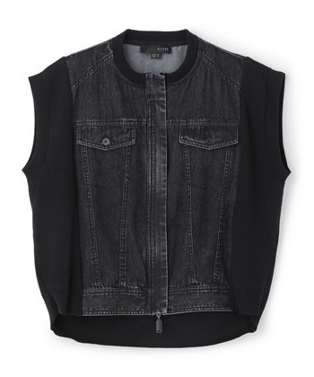 ATSURO TAYAMA 異素材コンビデニムベスト_variationthumb_2