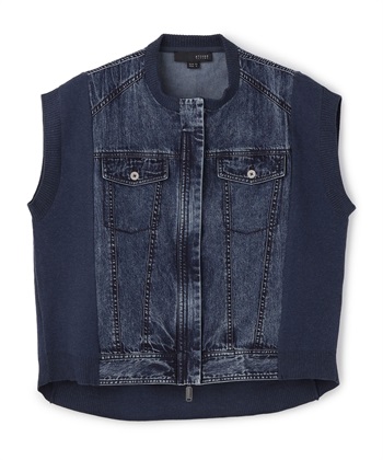 ATSURO TAYAMA 異素材コンビデニムベスト_variationthumb_3