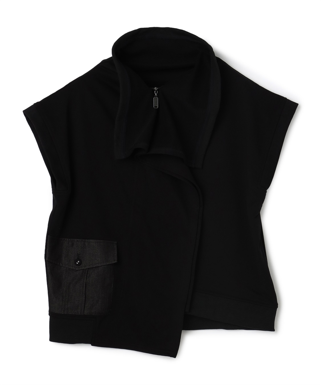 ATSURO TAYAMA 異素材MIXノースリーブカーディガン_variation_1