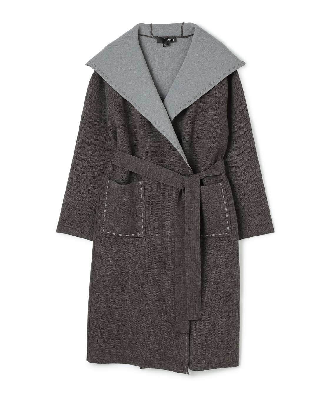 ATSURO TAYAMA ダブルフェイスビッグカラーコート_variation_1