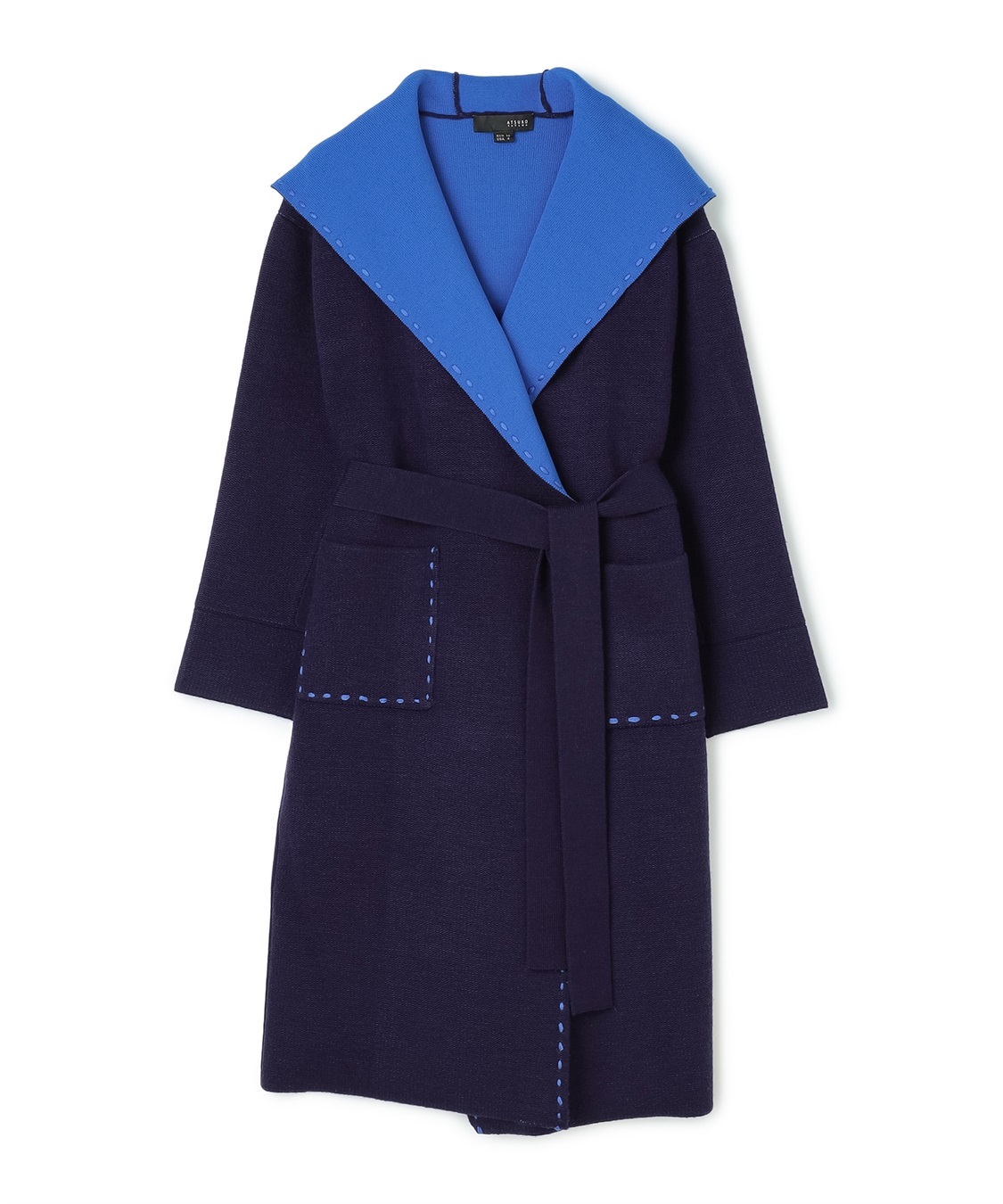 ATSURO TAYAMA ダブルフェイスビッグカラーコート_variation_3