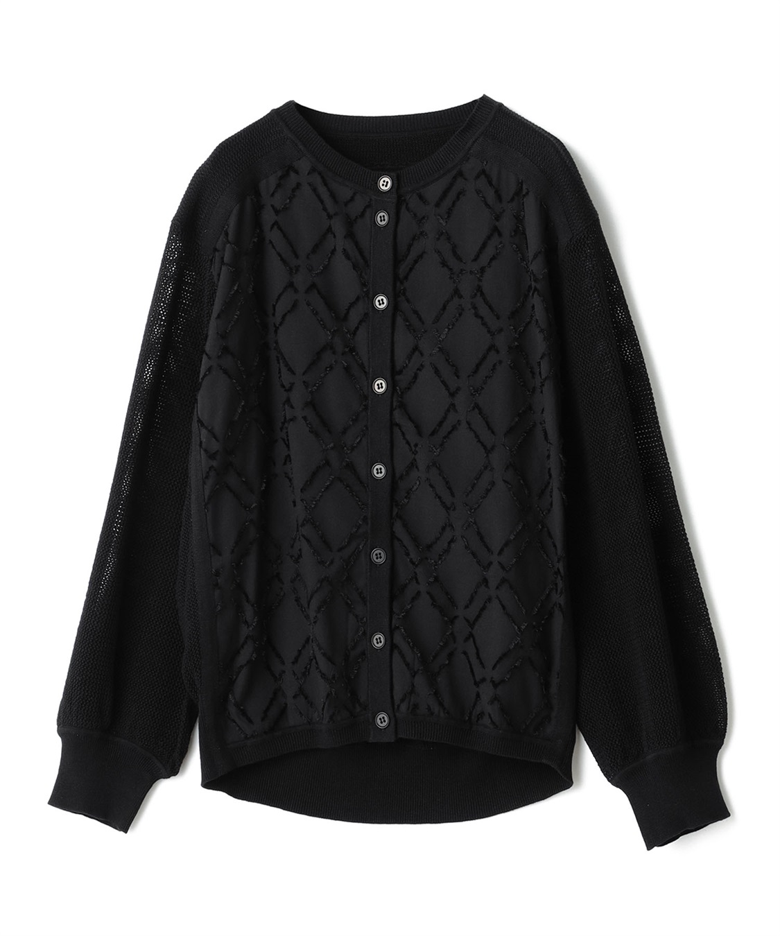 ATSURO TAYAMA リネンコットンメッシュカーディガン_variation_1