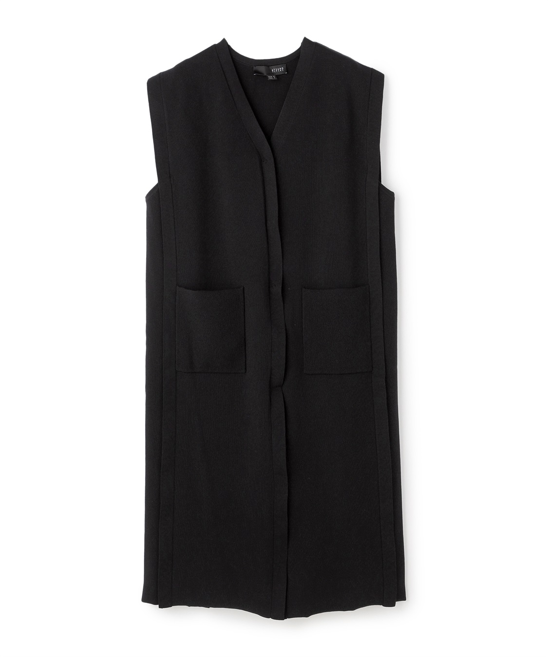 ATSURO TAYAMA 後ろプリーツ切り替えロングベスト_variation_1