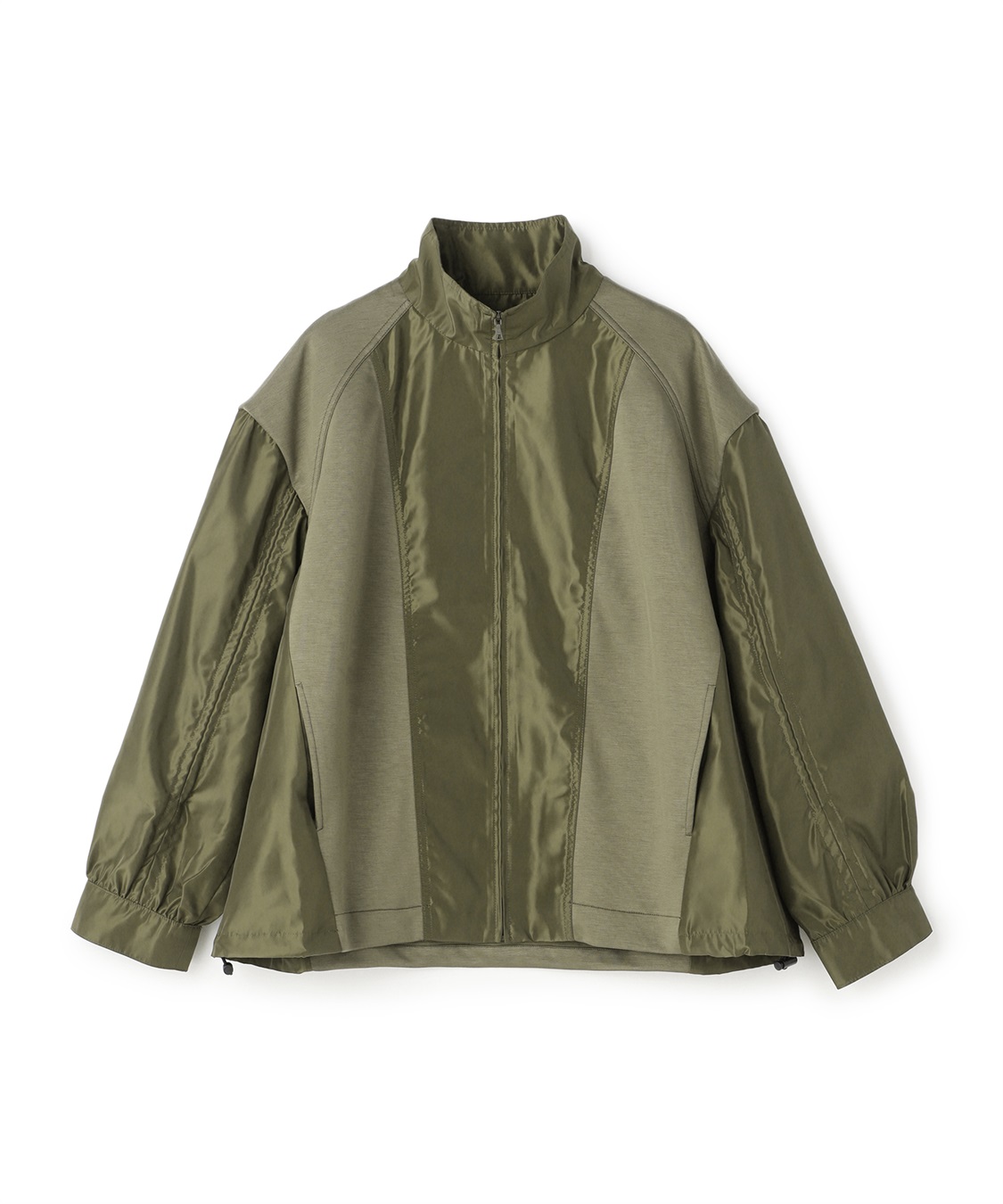 ATSURO TAYAMA ダンボールニット×ナイロン切り替えブルゾン_variation_2